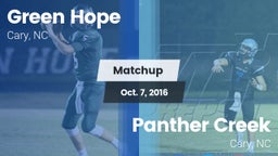 Matchup: Green Hope High vs. Panther Creek  2016