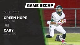 Recap: Green Hope  vs. Cary  2016