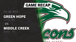 Recap: Green Hope  vs. Middle Creek  2015