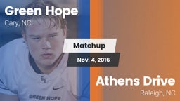 Matchup: Green Hope High vs. Athens Drive  2016