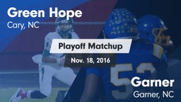 Matchup: Green Hope High vs. Garner  2016