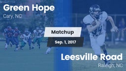 Matchup: Green Hope High vs. Leesville Road  2017