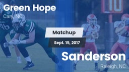 Matchup: Green Hope High vs. Sanderson  2017