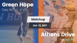Matchup: Green Hope High vs. Athens Drive  2017