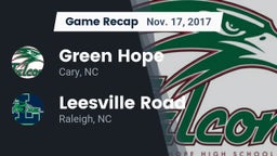 Recap: Green Hope  vs. Leesville Road  2017