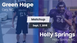Matchup: Green Hope High vs. Holly Springs  2018