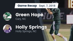 Recap: Green Hope  vs. Holly Springs  2018