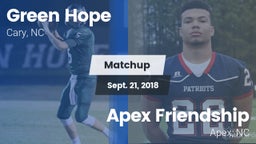 Matchup: Green Hope High vs. Apex Friendship  2018