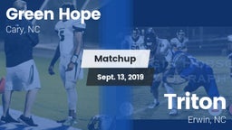 Matchup: Green Hope High vs. Triton  2019