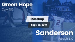 Matchup: Green Hope High vs. Sanderson  2019