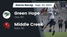 Recap: Green Hope  vs. Middle Creek  2023