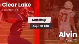 Matchup: Clear Lake High vs. Alvin  2017