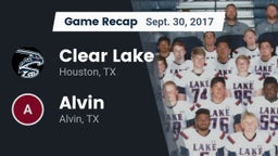 Recap: Clear Lake  vs. Alvin  2017