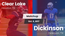 Matchup: Clear Lake High vs. Dickinson  2017
