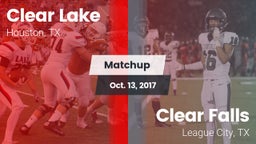 Matchup: Clear Lake High vs. Clear Falls  2017