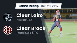Recap: Clear Lake  vs. Clear Brook  2017