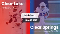 Matchup: Clear Lake High vs. Clear Springs  2017