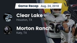 Recap: Clear Lake  vs. Morton Ranch  2018