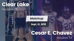 Matchup: Clear Lake High vs. Cesar E. Chavez  2018