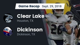 Recap: Clear Lake  vs. Dickinson  2018