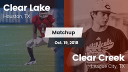 Matchup: Clear Lake High vs. Clear Creek  2018