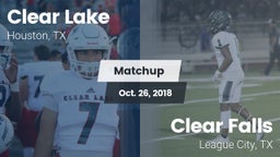 Matchup: Clear Lake High vs. Clear Falls  2018