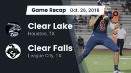 Recap: Clear Lake  vs. Clear Falls  2018