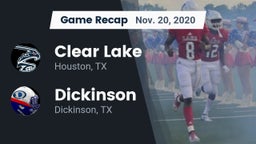 Recap: Clear Lake  vs. Dickinson  2020