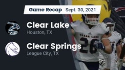 Recap: Clear Lake  vs. Clear Springs  2021