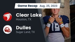 Recap: Clear Lake  vs. Dulles  2023