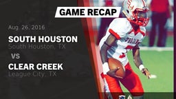 Recap: South Houston  vs. Clear Creek  2016