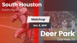 Matchup: South Houston High vs. Deer Park  2016