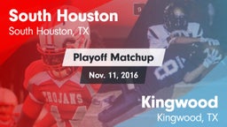 Matchup: South Houston High vs. Kingwood  2016