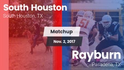 Matchup: South Houston High vs. Rayburn  2017