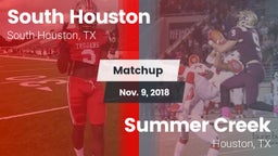 Matchup: South Houston High vs. Summer Creek  2018