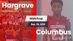 Matchup: Hargrave  vs. Columbus  2016