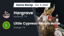 Recap: Hargrave  vs. Little Cypress-Mauriceville  2020