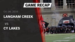 Recap: Langham Creek  vs. Cy Lakes 2016