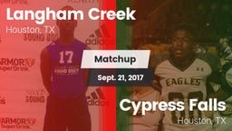 Matchup: Langham Creek High vs. Cypress Falls  2017
