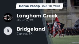 Recap: Langham Creek  vs. Bridgeland  2020