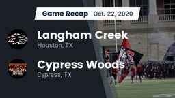Recap: Langham Creek  vs. Cypress Woods  2020