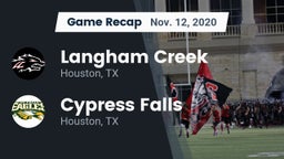 Recap: Langham Creek  vs. Cypress Falls  2020