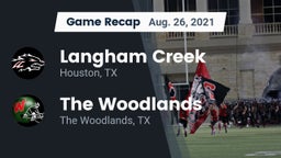 Recap: Langham Creek  vs. The Woodlands  2021