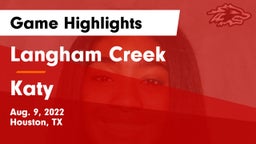 Langham Creek  vs Katy  Game Highlights - Aug. 9, 2022