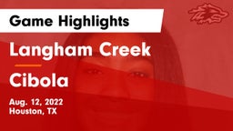 Langham Creek  vs Cibola  Game Highlights - Aug. 12, 2022