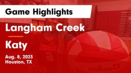 Langham Creek  vs Katy  Game Highlights - Aug. 8, 2023