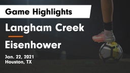 Langham Creek  vs Eisenhower  Game Highlights - Jan. 22, 2021