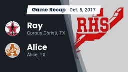 Recap: Ray  vs. Alice  2017