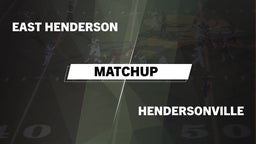 Matchup: East Henderson High vs. Hendersonville  2016