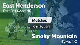 Matchup: East Henderson High vs. Smoky Mountain  2016